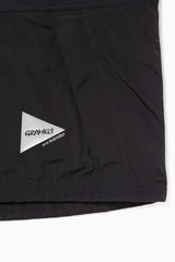Gramicci X AND Wander - Patchwork Wind Tee - Black-T-shirts-GUJ4-S3001-M-1