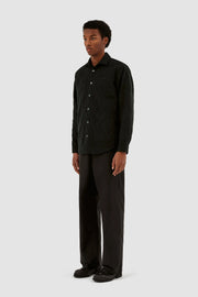 Arte Antwerp - Stockton Padded Shirt - Black-Chemises-AW23-114S