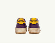 Autry Medalist Super Vintage Low - Leather - White/Purple-Chaussures-AULM BC01