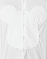 Comme des Garçons SHIRT X Medicom - Long Sleeve Buttoned Mickey Shirt FK-B029 - White-Chemises-FJ-B029-S23