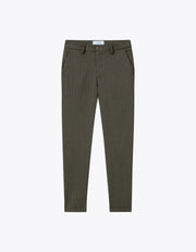 Les Deux - Como Reg Herringbone Suit Pants - Olive Night/Dark Brown-Pantalons et Shorts-LDM501085