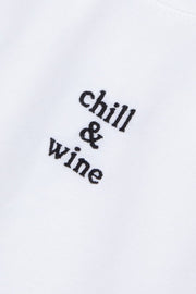 Maison Labiche Unisexe - T-shirt Popincourt Chill & Wine - White-T-shirts-MMPOPINCHILL&