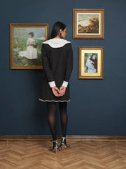 Sister Jane - Starry Night Mini Dress - Coal Black-Robes-DR1953BLK