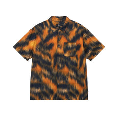 Stussy - Fur Print Shirt - Tiger-Chemises-1110282