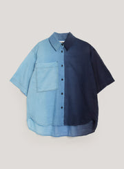 YMC - Eva Shirt - Blue-Chemises-Q2WAU