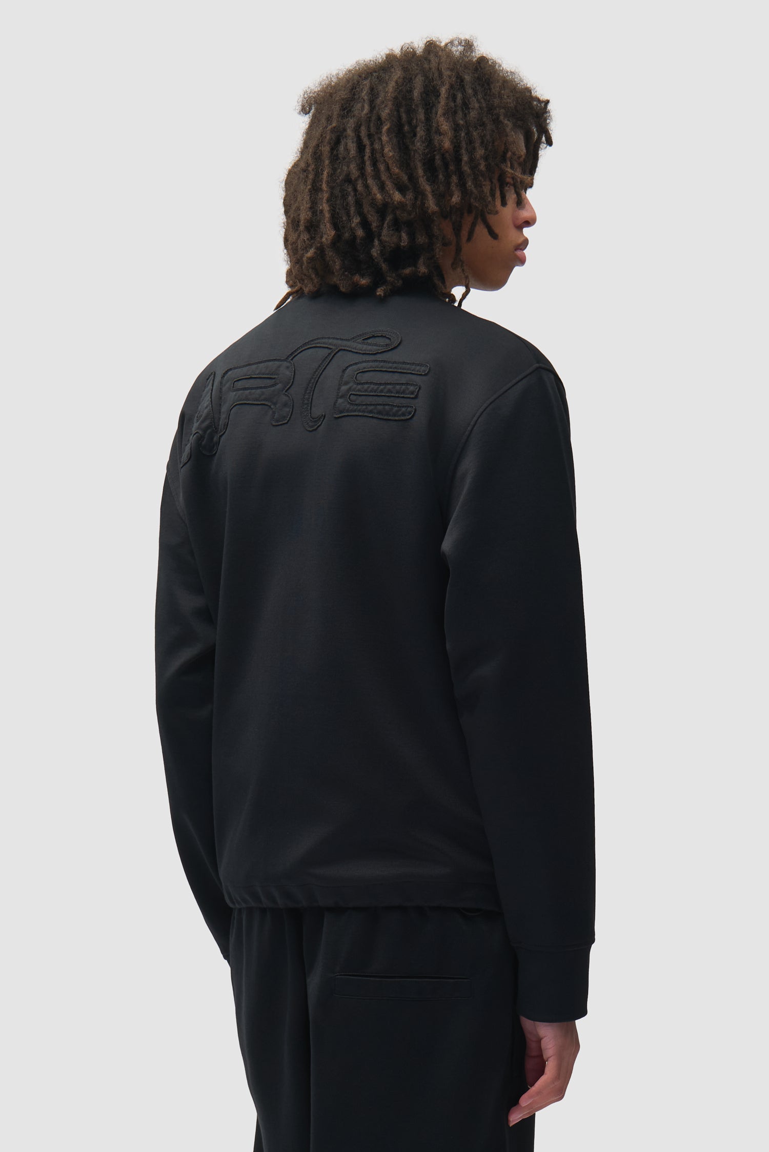 Arte Antwerp Polyform Track Jacket noire — lookbook dos