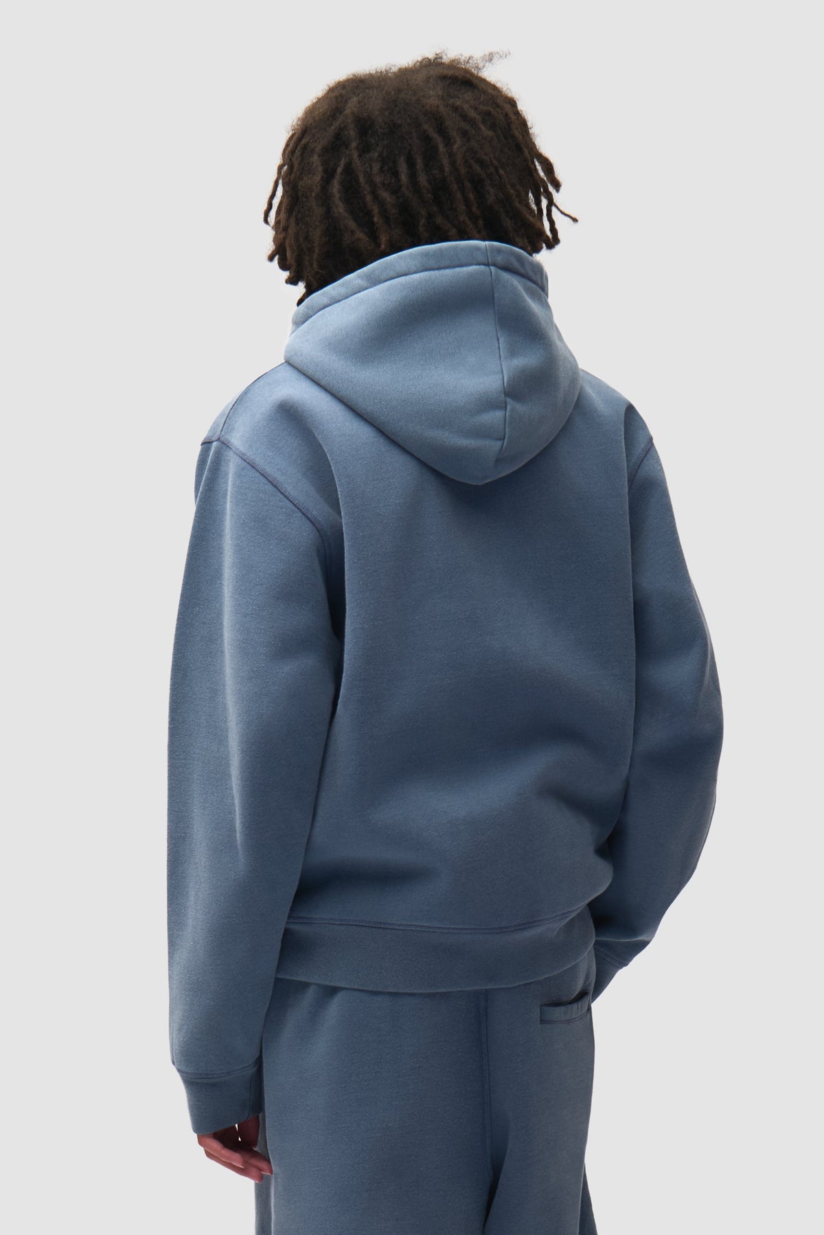 Arte Antwerp Stencil Sunfade Zip Hoodie bleu marine — lookbook dos