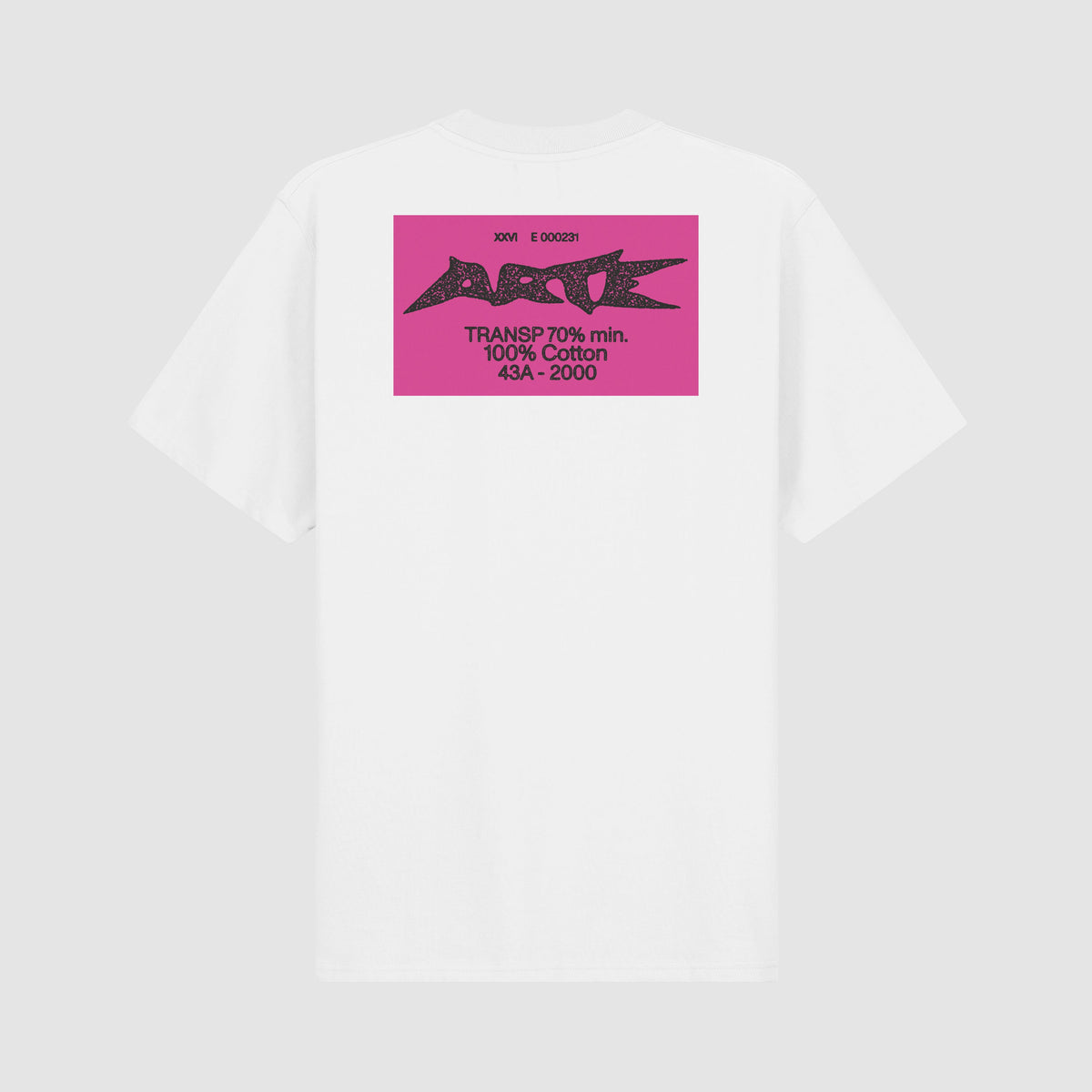 Arte Antwerp t-shirt Composition blanc — packshot face