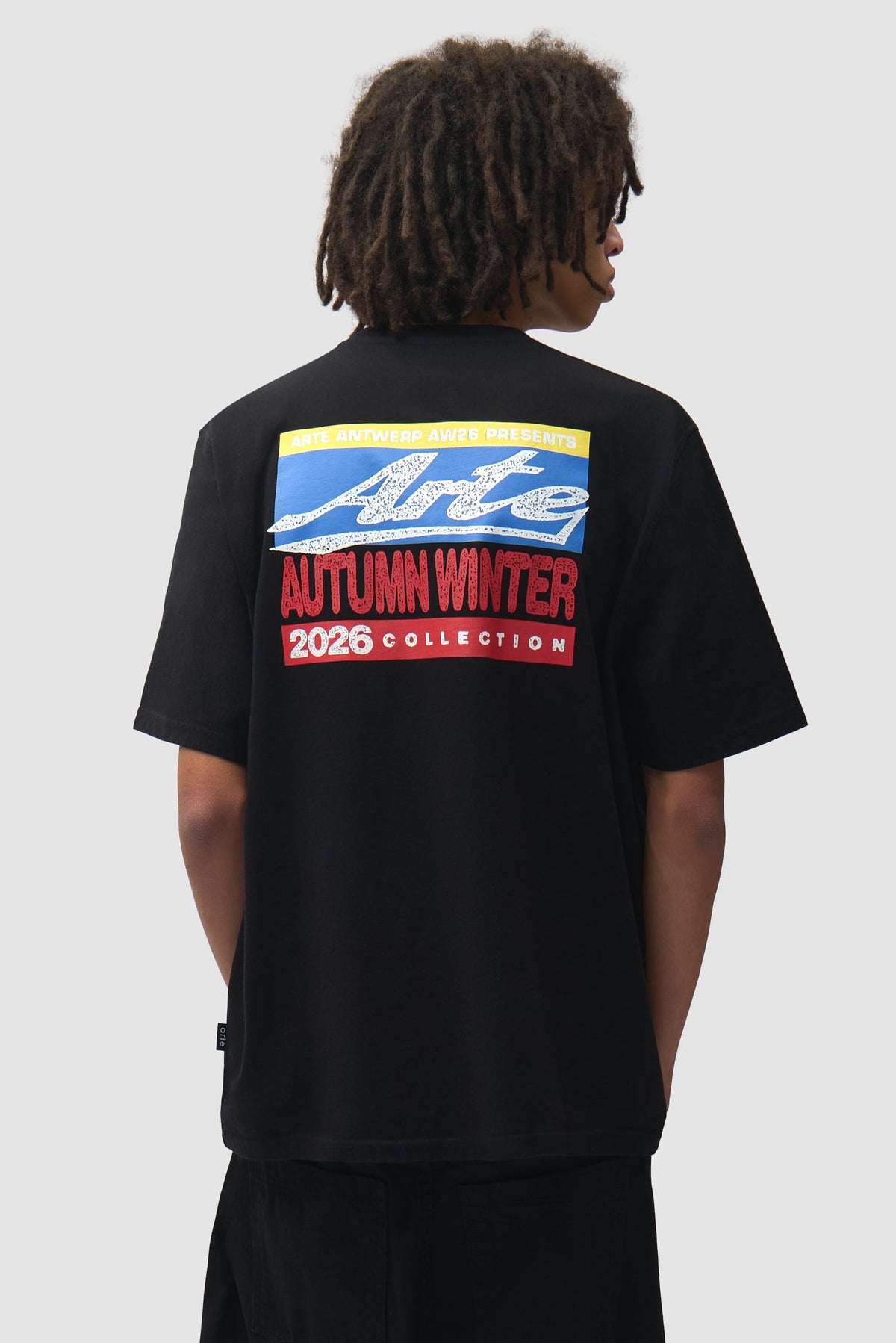 Arte Antwerp Mural T-shirt noir — lookbook dos