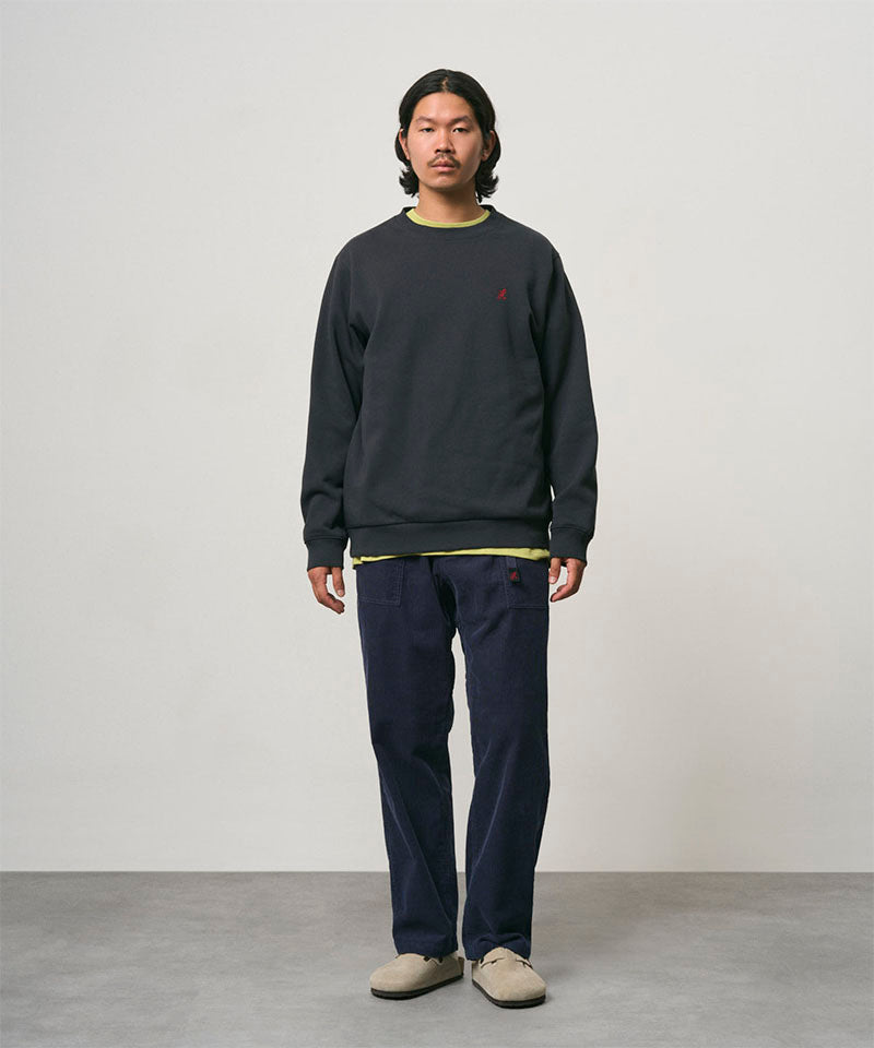 Gramicci One Point Crew Sweatshirt Noir vintage — face