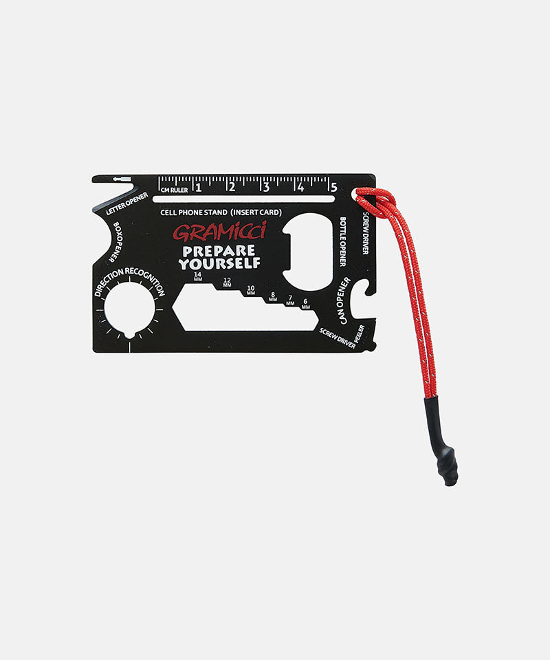Gramicci Multi-Tool Card Noir — face