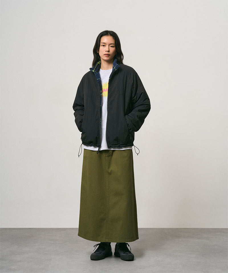 Gramicci Reversible Sherpa Plaid Jacket Carreaux / noir — détail