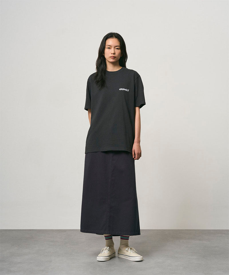Gramicci Bass Tee Noir vintage — face