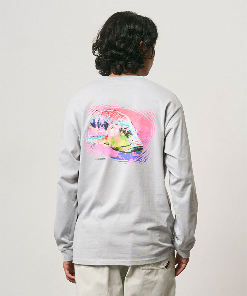 Gramicci Bass L/S Tee Mist — détail