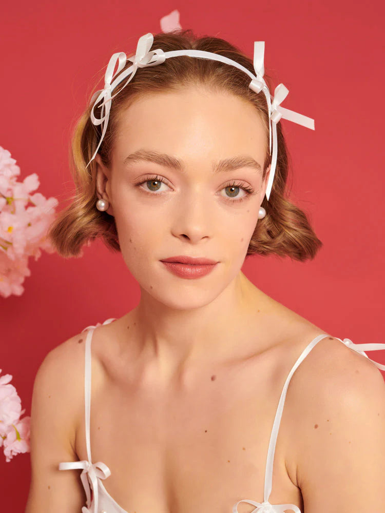 Sister Jane - Pixie Petal Alice Band - White