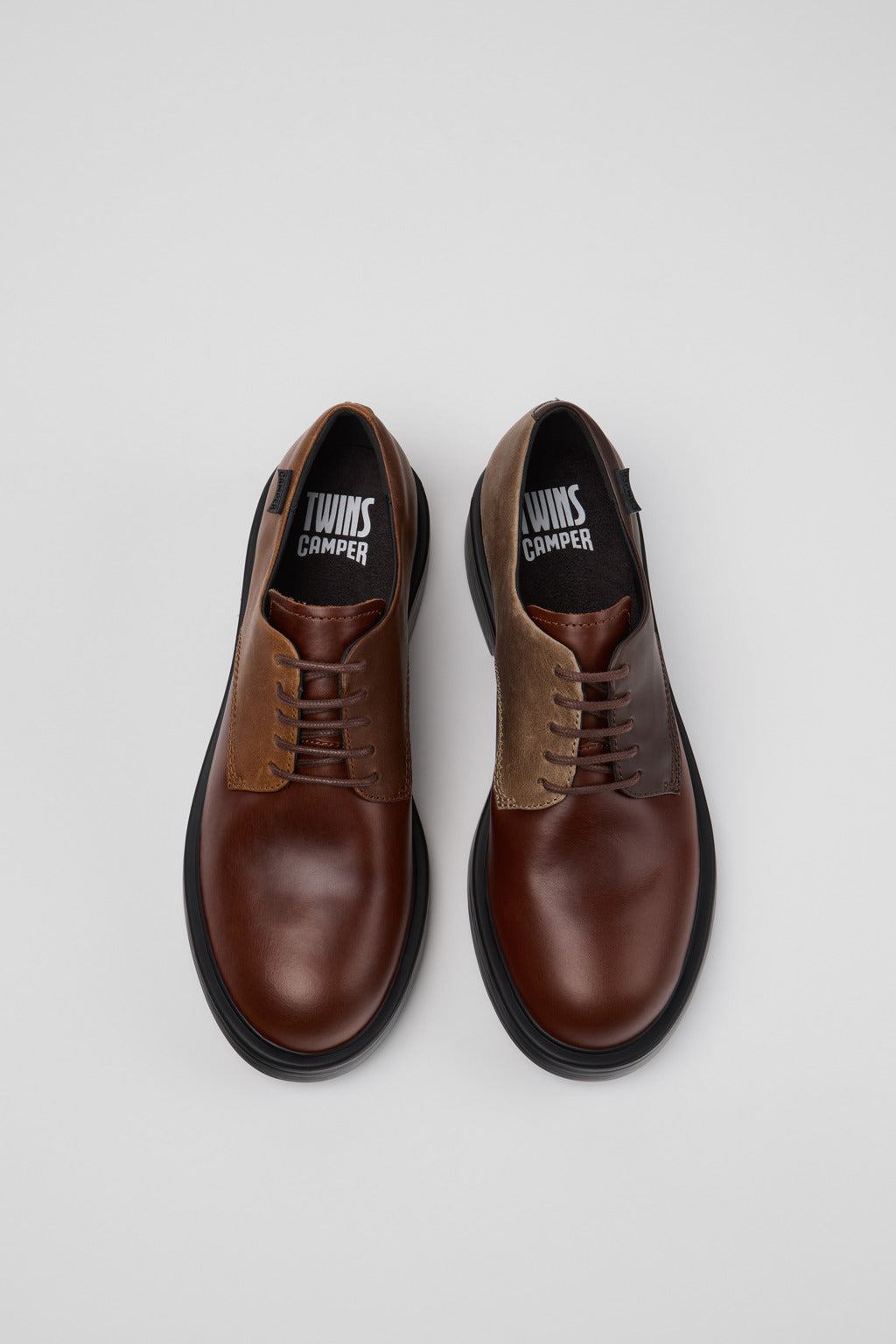 Camper Twins marron — face