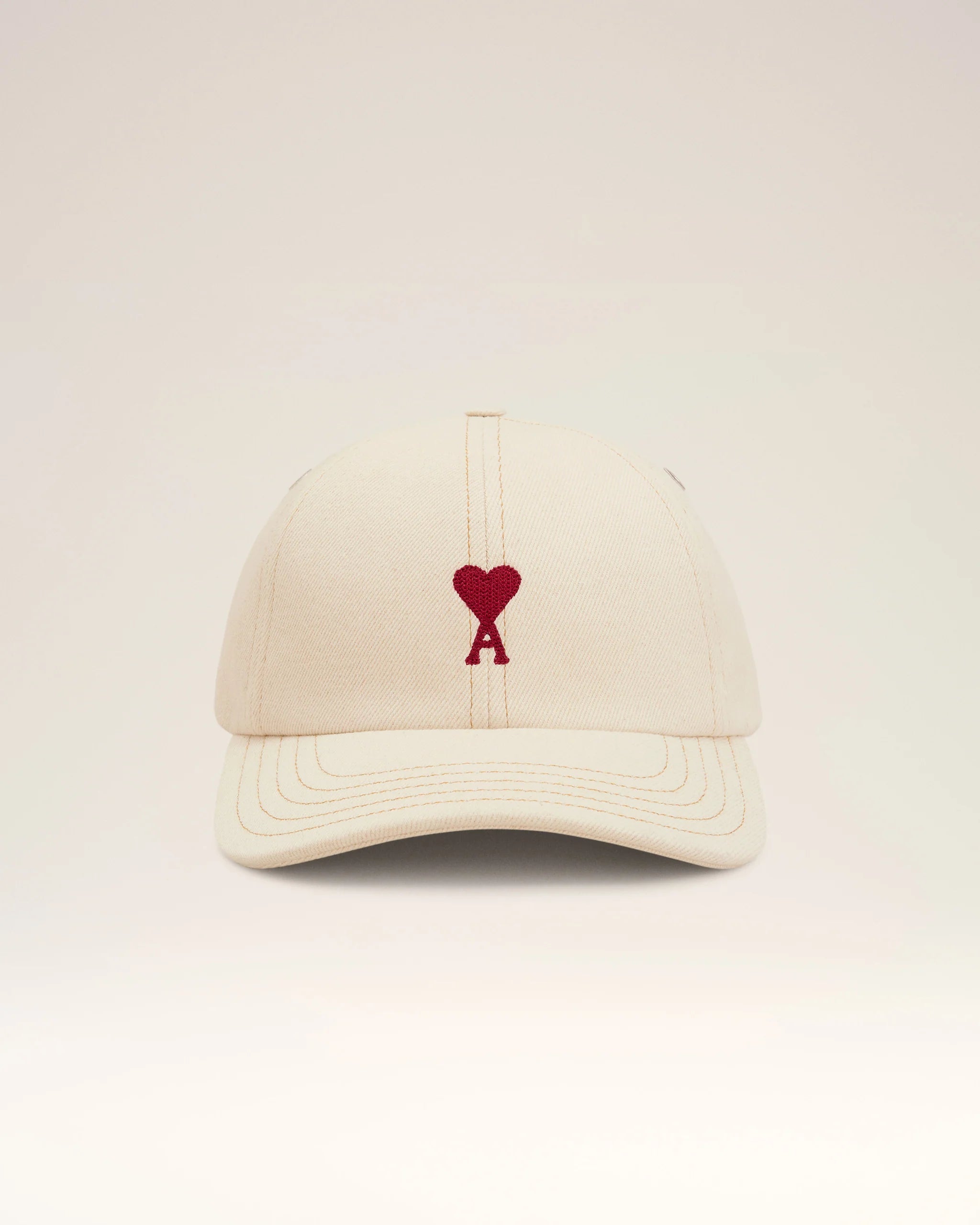 Ami Paris - Casquette Broderie Ami de Cœur - Beige - UCP116 - Accessoires - 