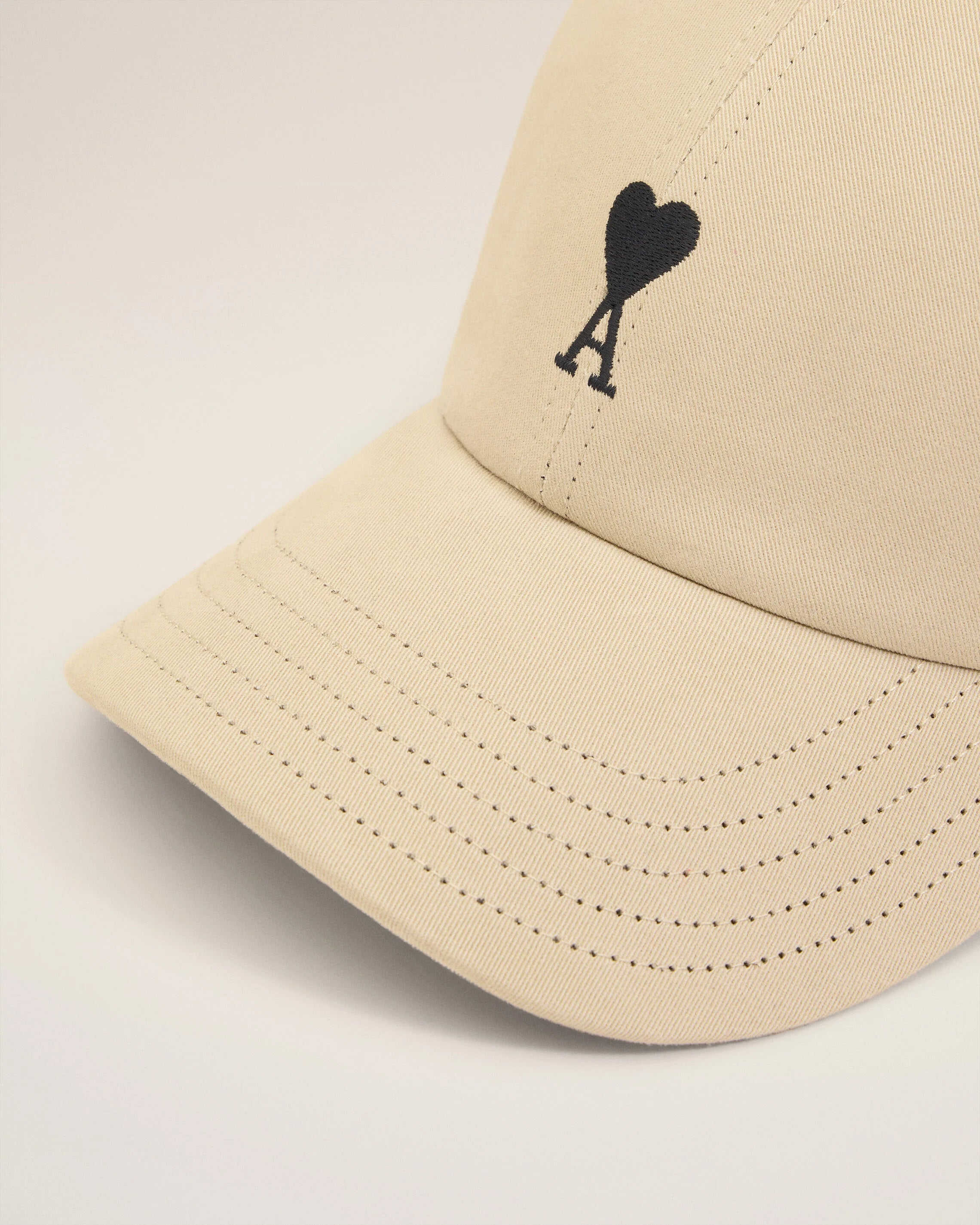 Ami Paris - Casquette Broderie Ami de Coeur - Café crème - Accessoires - UCP265