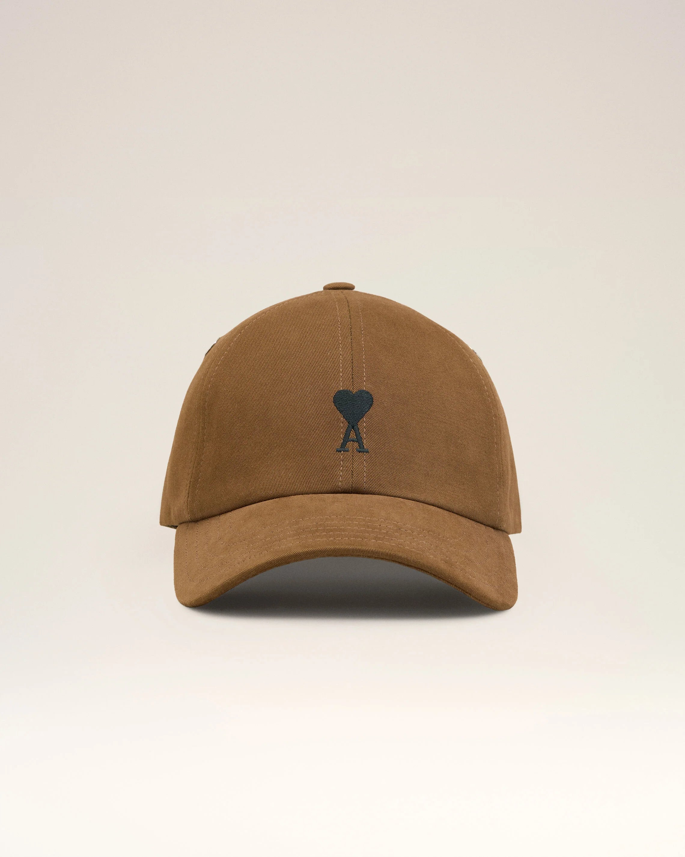 Ami Paris - Casquette marron noisette Broderie Ami de Coeur noir - Accessoires - UCP265.AW0041