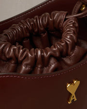 Ami Paris - Mini Sac Seau Paris Paris - Chocolat - Accessoires - ULL005.AL0036