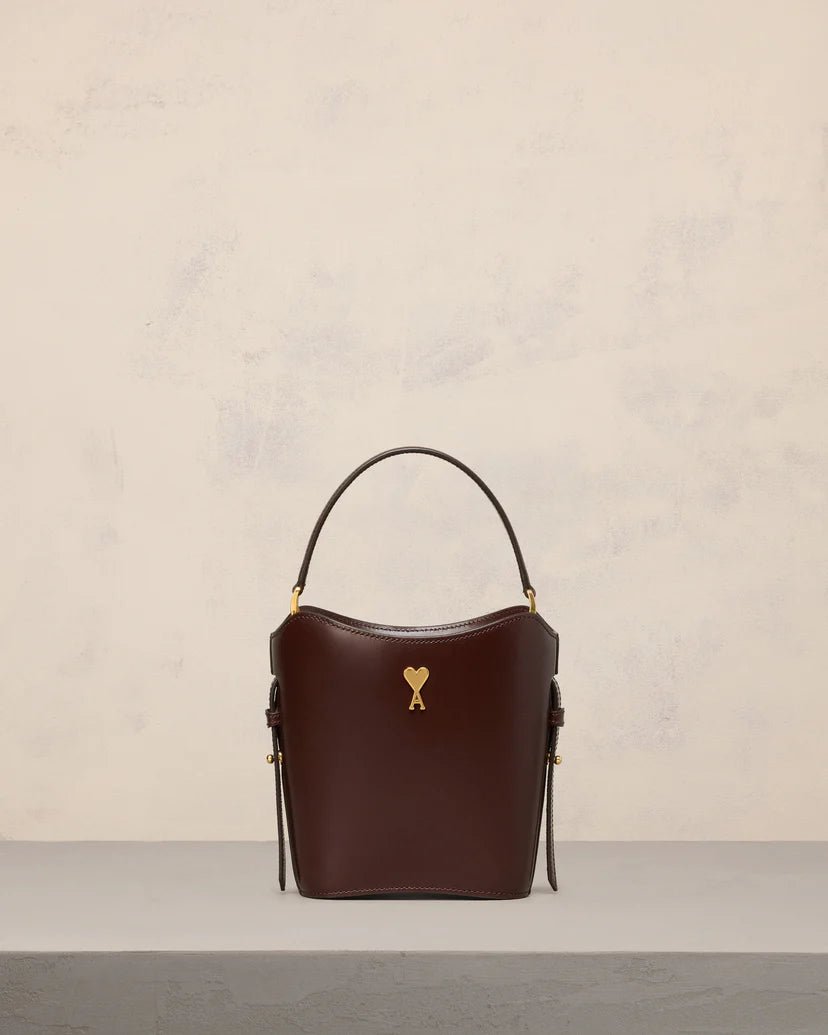 Ami Paris Mini Sac Seau Paris Paris Chocolat