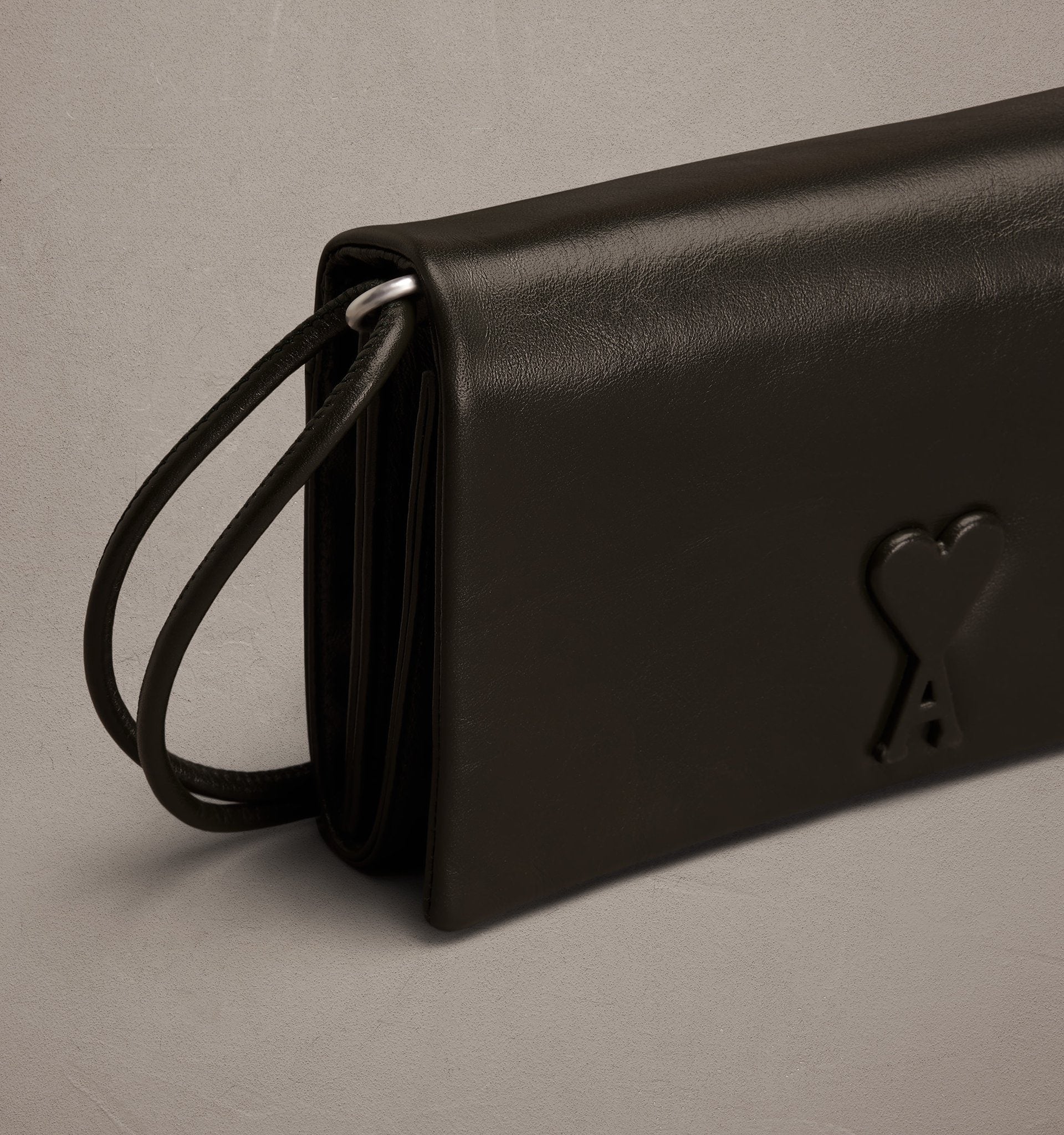 Ami Paris - Portefeuille bandoulière - Black-Accessoires-ULL164.AL0052001