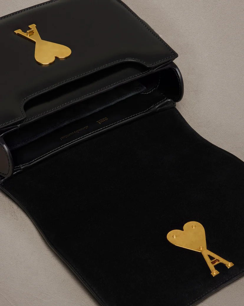 Ami Paris - Sac à Main Paris Paris - Noir/Ecru - Accessoires - ULL005.AW0051