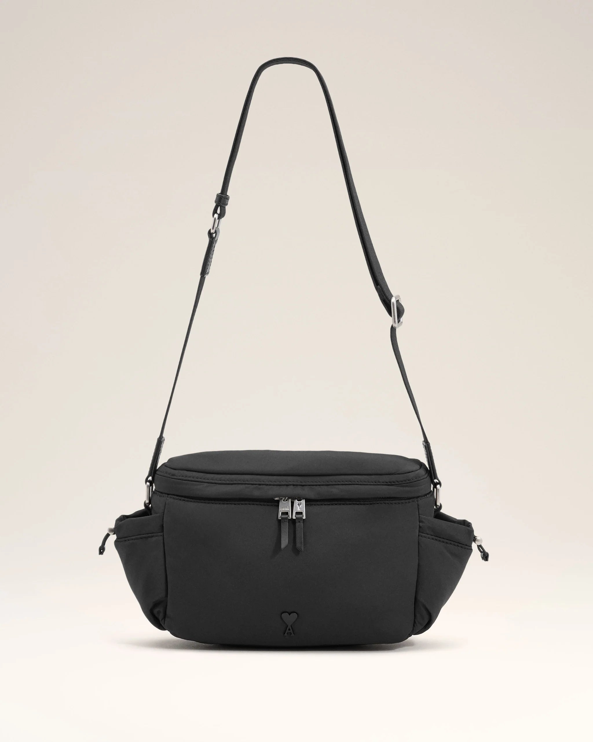 Ami Paris - Sac Messenger Ami de Coeur - Noir - ULL022 - Accessoires - ULL183