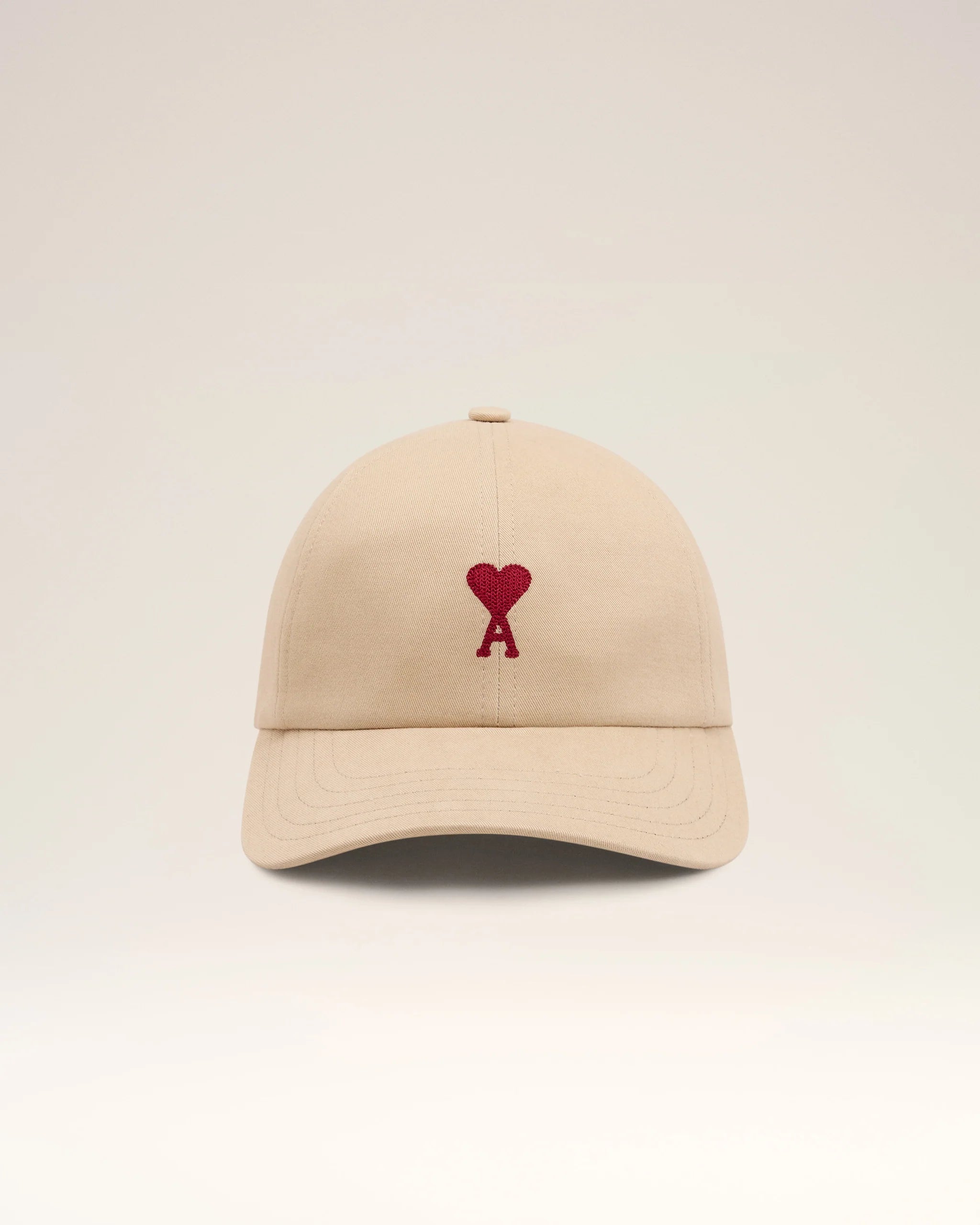 Ami Paris - Casquette Broderie Ami de Coeur En Coton - Gingembre - UCP116 - Chemises - 