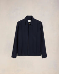 Ami Paris - Chemise en Laine - Navy - Chemises - USH012.WV0026