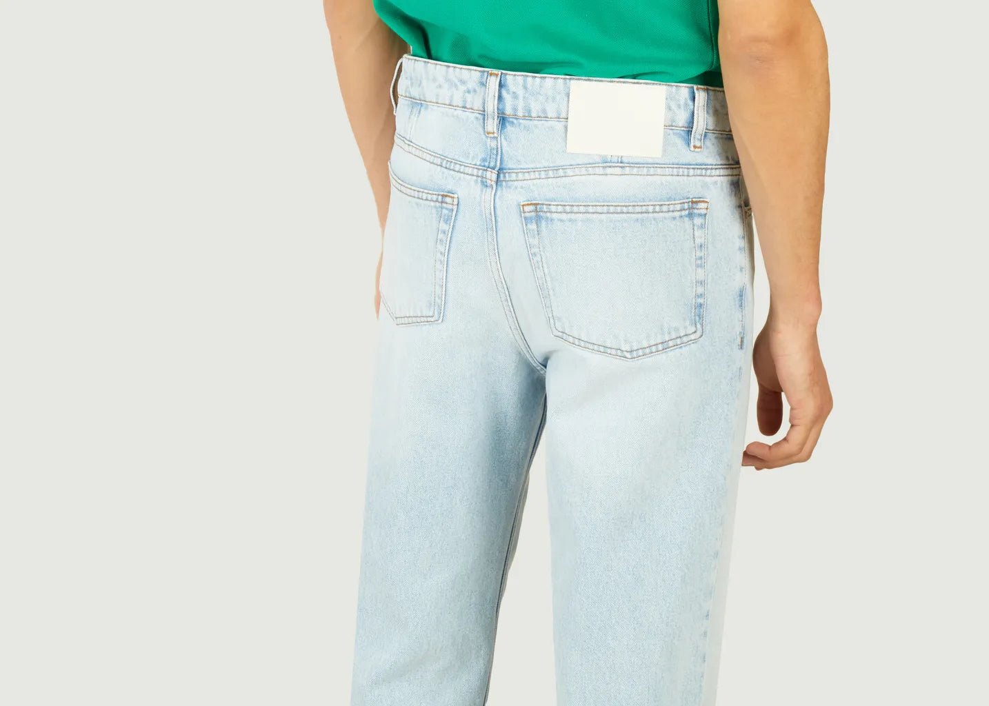 Ami Paris- Jean Tapered Fit - Bleu Délavé-Jean-HTR103.DE0027