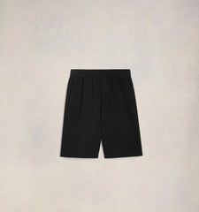 Ami Paris - Bermuda Taille Elastiquée - Noir-Pantalons et Shorts-HSO306.CO0062