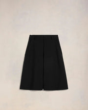 Ami Paris - Short à Pinces en Laine - Noir - Pantalons et Shorts - HSO508.WV0026