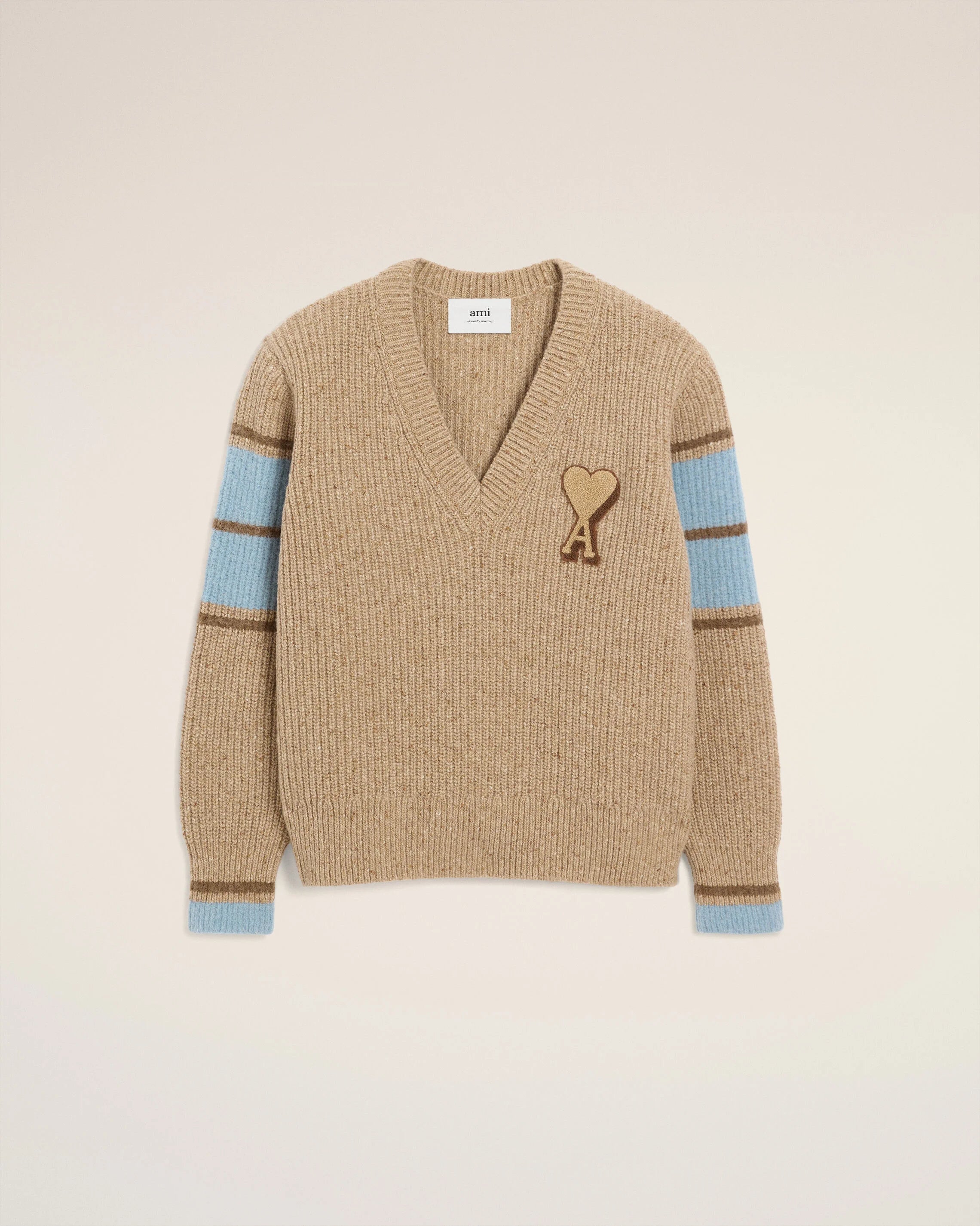 Ami Paris - Pull Collège Camel - Pulls et Sweats - UKS823.KN0111