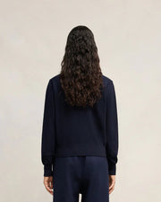 Ami Paris - Pull en Laine Extrafine Ami de Cœur - Bleu Marine et Rouge - Pulls et Sweats - BFFKS111