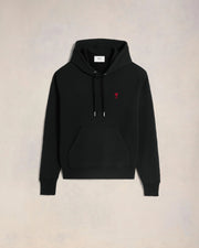 Ami Paris - Sweat à Capuche Classique Ami de Cœur - Noir et Rouge - Pulls et Sweats - BFUSW235.730