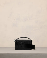 Ami Paris - Leather Lunchbox Cuir Lisse - Noir - Sac - ULL104