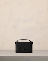 Ami Paris - Leather Lunchbox Cuir Lisse - Noir - Sac - ULL104