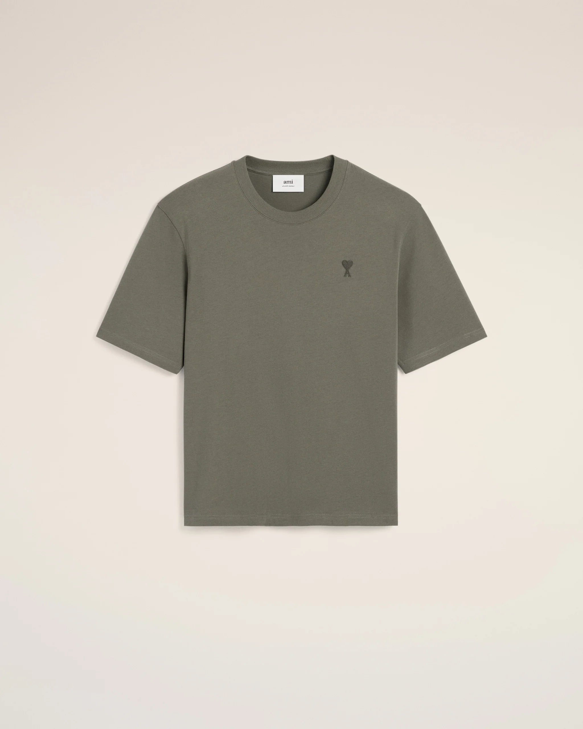 Ami Paris - T-shirt Ami de Coeur - Gris Fumé - UTS074 - T-shirts - UTS074