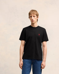 Ami Paris - T-shirt Ami de Cœur - Noir et Rouge - T-shirts - BFUTS001.724