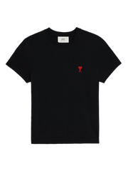 Ami Paris - T-shirt Ami de Cœur - Noir-T-shirts-BFUTS001.724