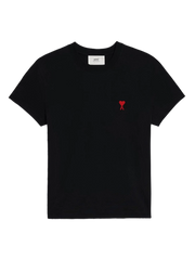 Ami Paris - T-shirt Ami de Cœur - Noir-T-shirts-BFUTS001.724