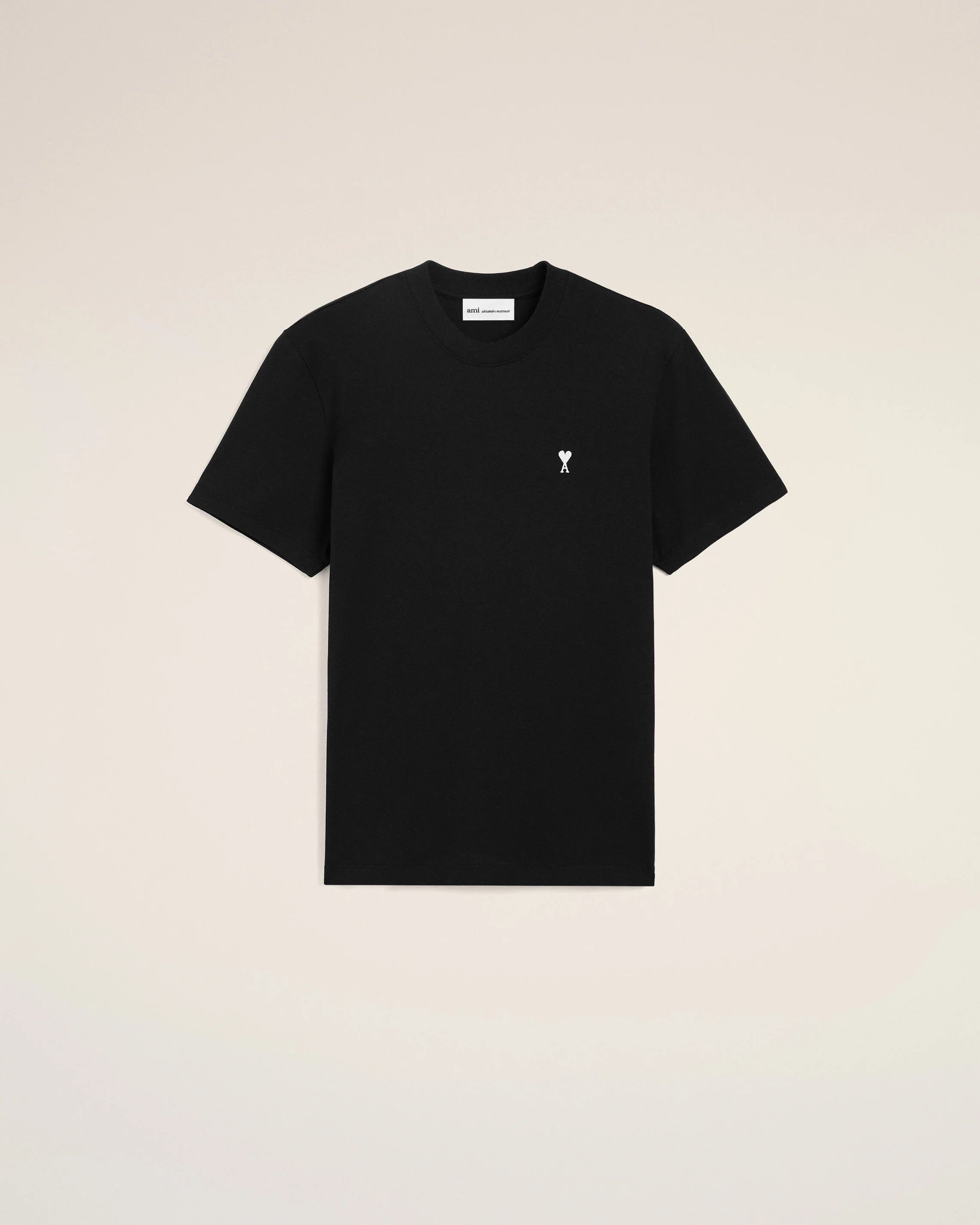 Ami Paris - T-shirt noir Ami de Coeur blanc