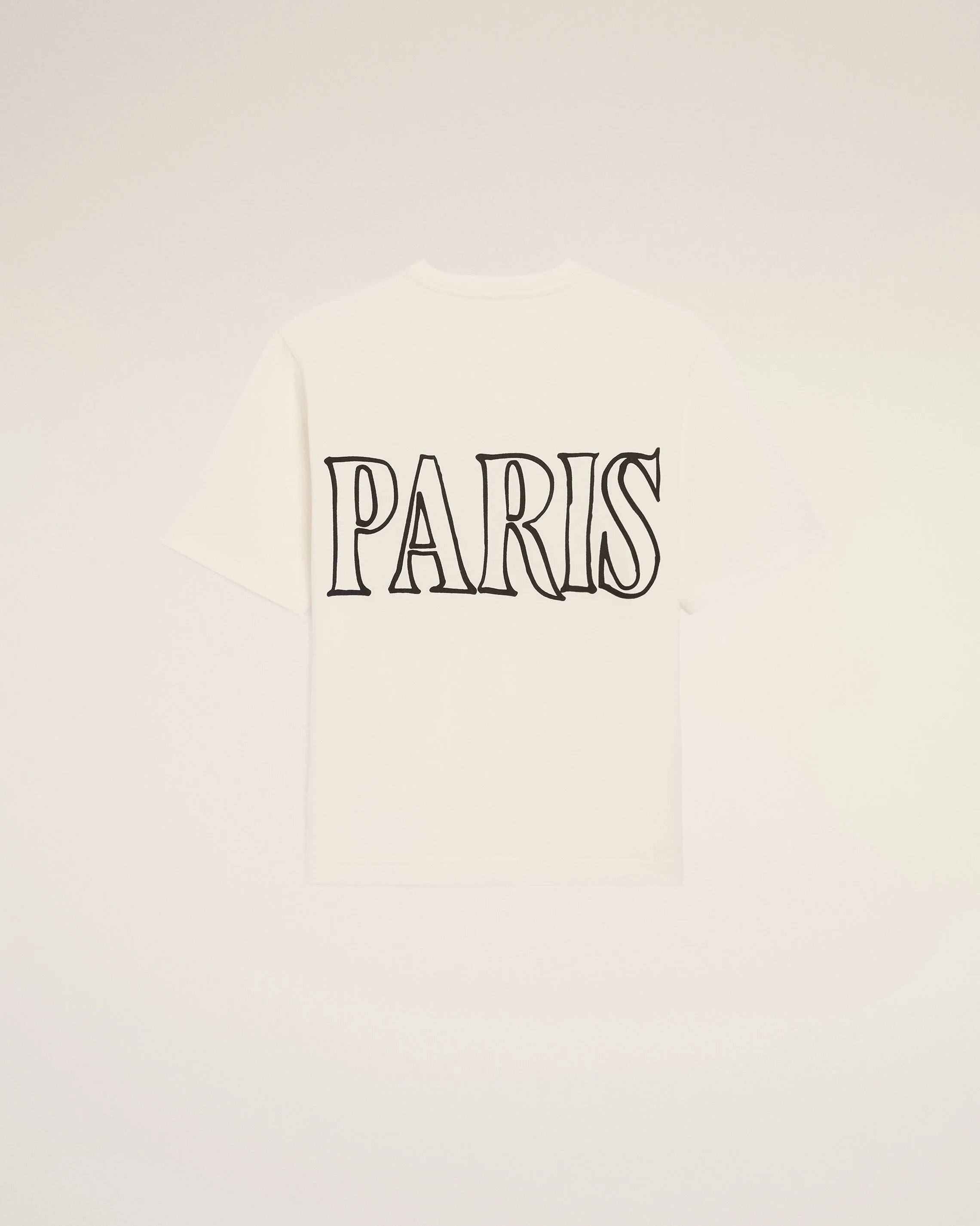 Ami Paris - T-shirt boxy imprimé Ami Paris - Blanc crème