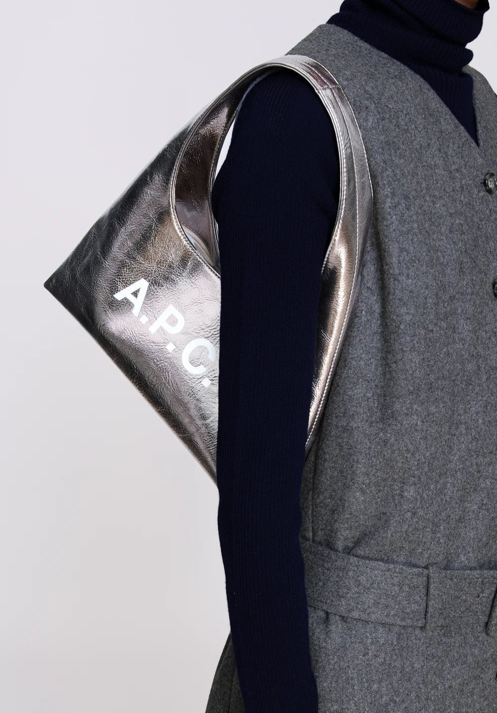 A.P.C - Baby Ninon Shoulder - Argent - Accessoires - PUABZ - F67027