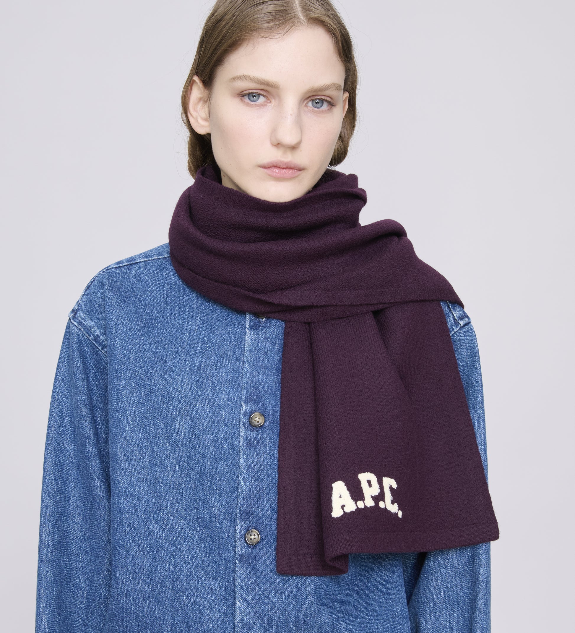 A.P.C. - Echarpe Jesse - Bordeaux - Accessoires - 