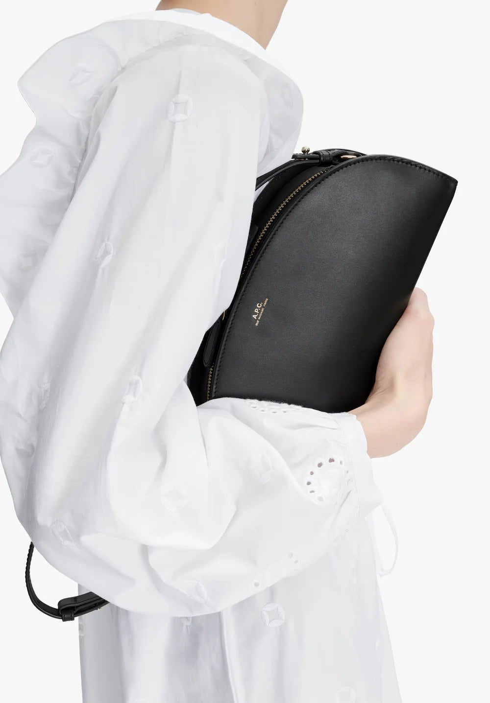 A.P.C. - Sac demi - lune shoulder - Noir - Accessoires - PXAWV-F61997