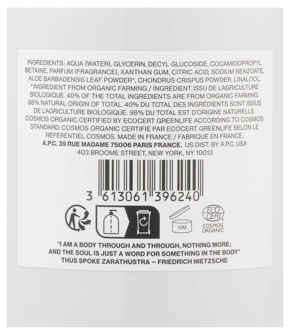 A.P.C. - Savon main - Cosmos Organic - Accessoires - COSMO-M83008
