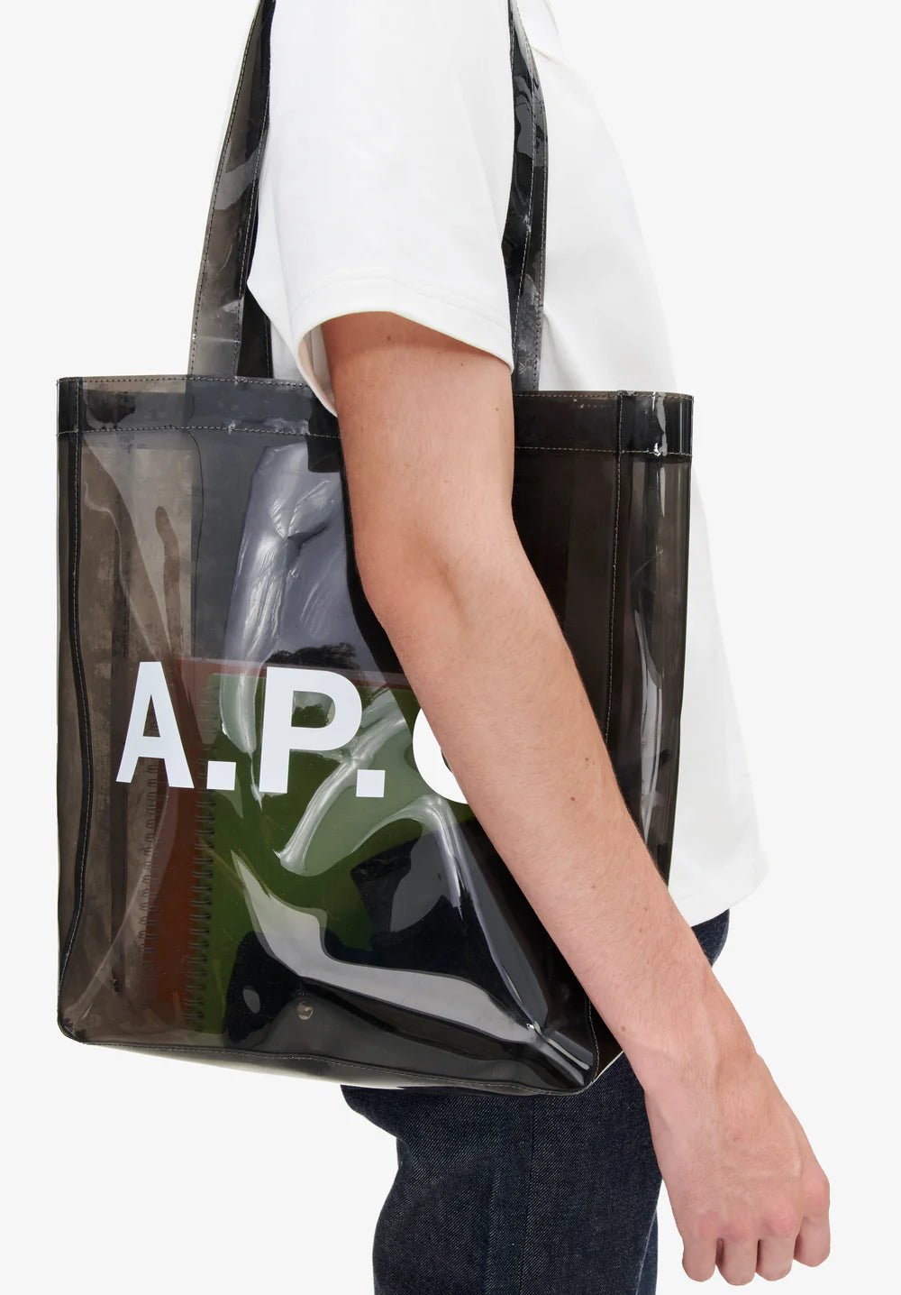 A.P.C. - Tote Lou - Anthracite - Accessoires - PUACD-M61442