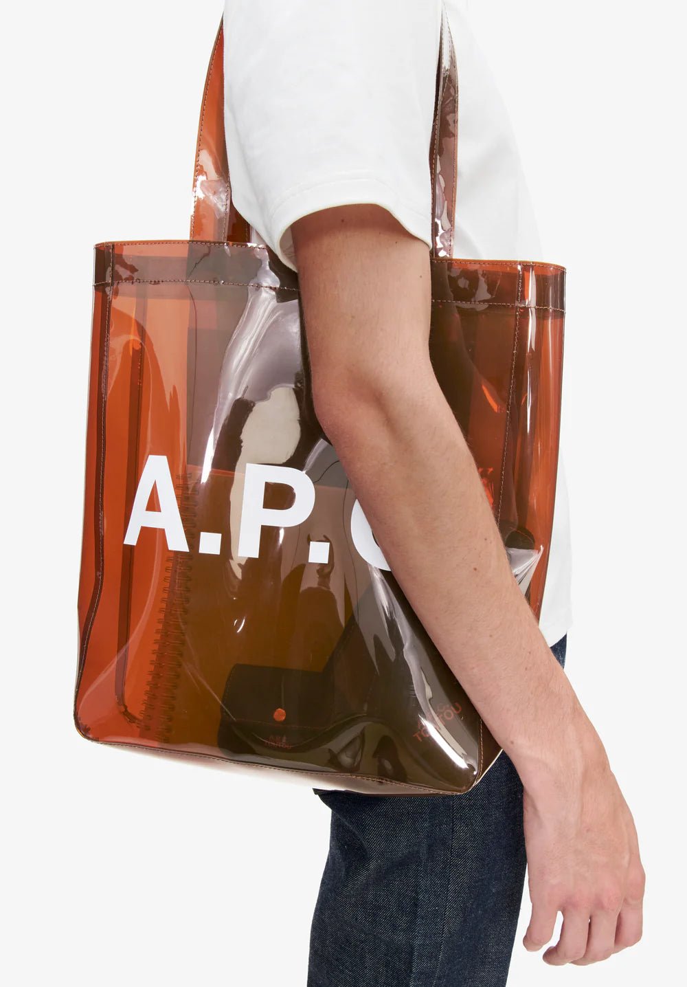 A.P.C. - Tote Lou - Marron foncé - Accessoires - PUACD-M61442